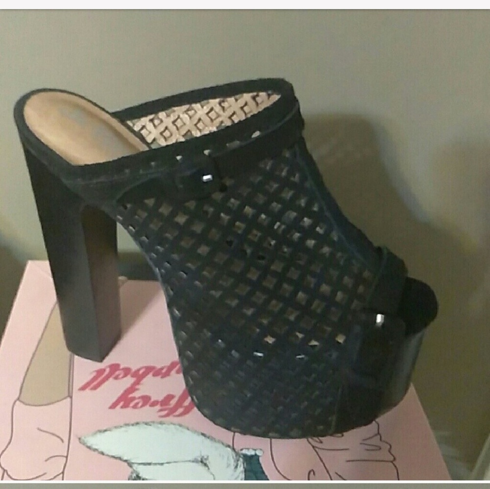 Jeffrey Campbell mule clog platfom